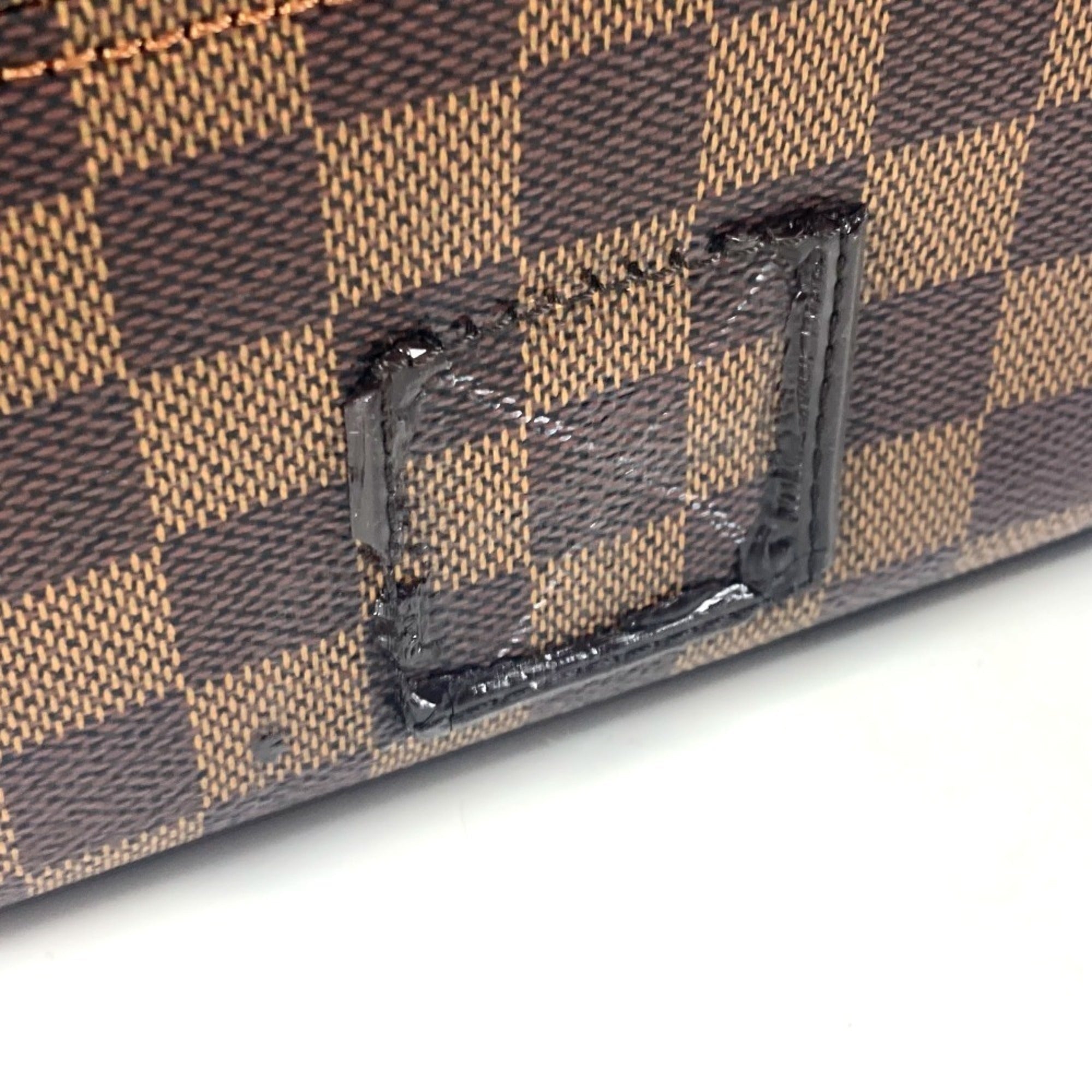 Louis Vuitton Brown Damier Canvas Ebene Damier Canvas Boston Bag