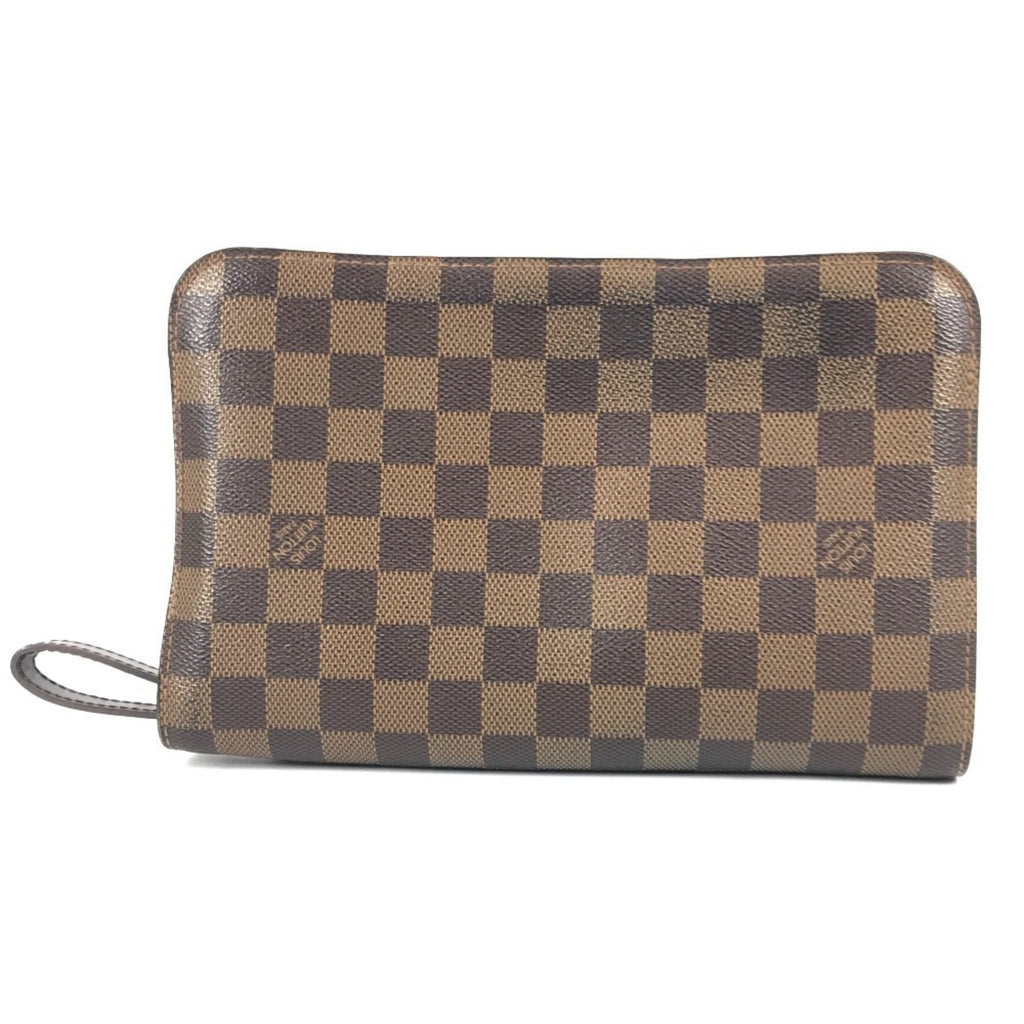 Louis Vuitton Brown Ebene Damier Canvas Clutch Bag Pouch