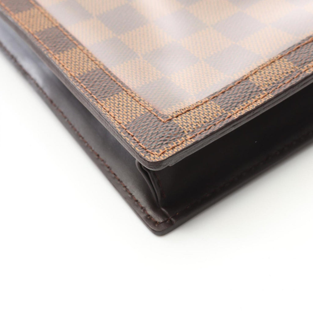 Louis Vuitton Damier Brown Ebene Coated Canvas Leather Shoulder Bag