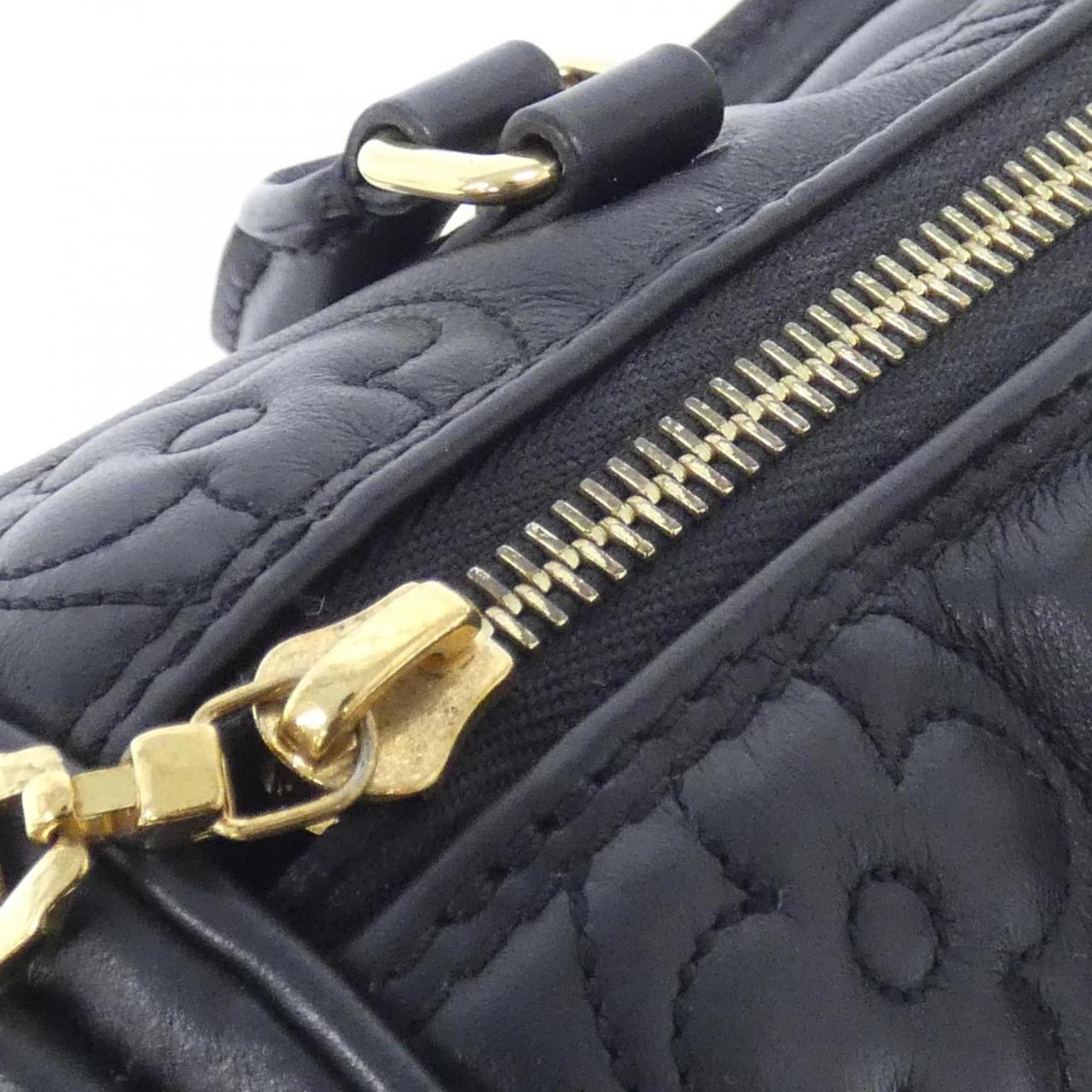 Louis Vuitton Black Leather Shoulder Bag