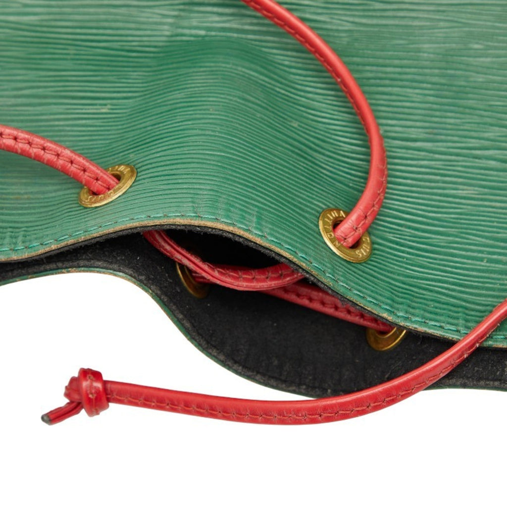 Louis Vuitton Green Red Color Leather Shoulder Bag