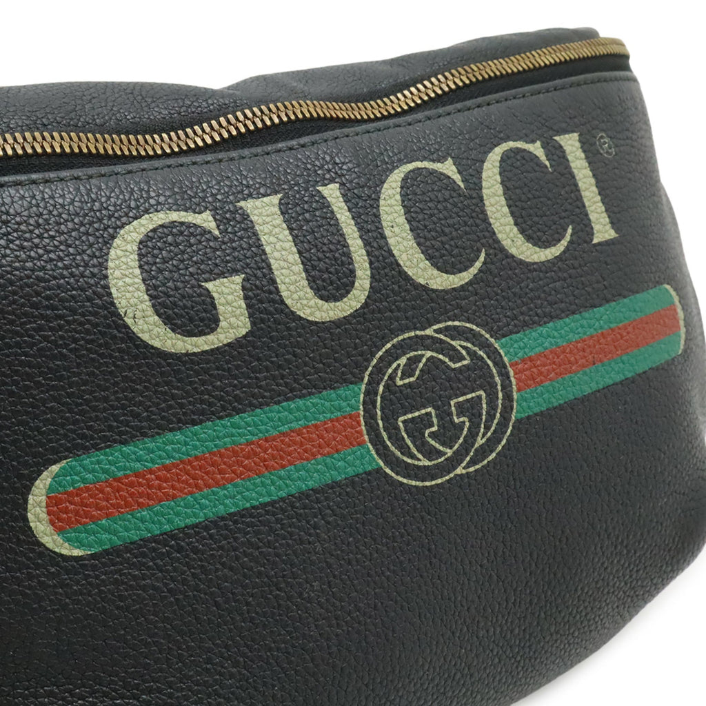 Gucci Black Leather Baguette Bag Sling Bag (Pre-Owned)