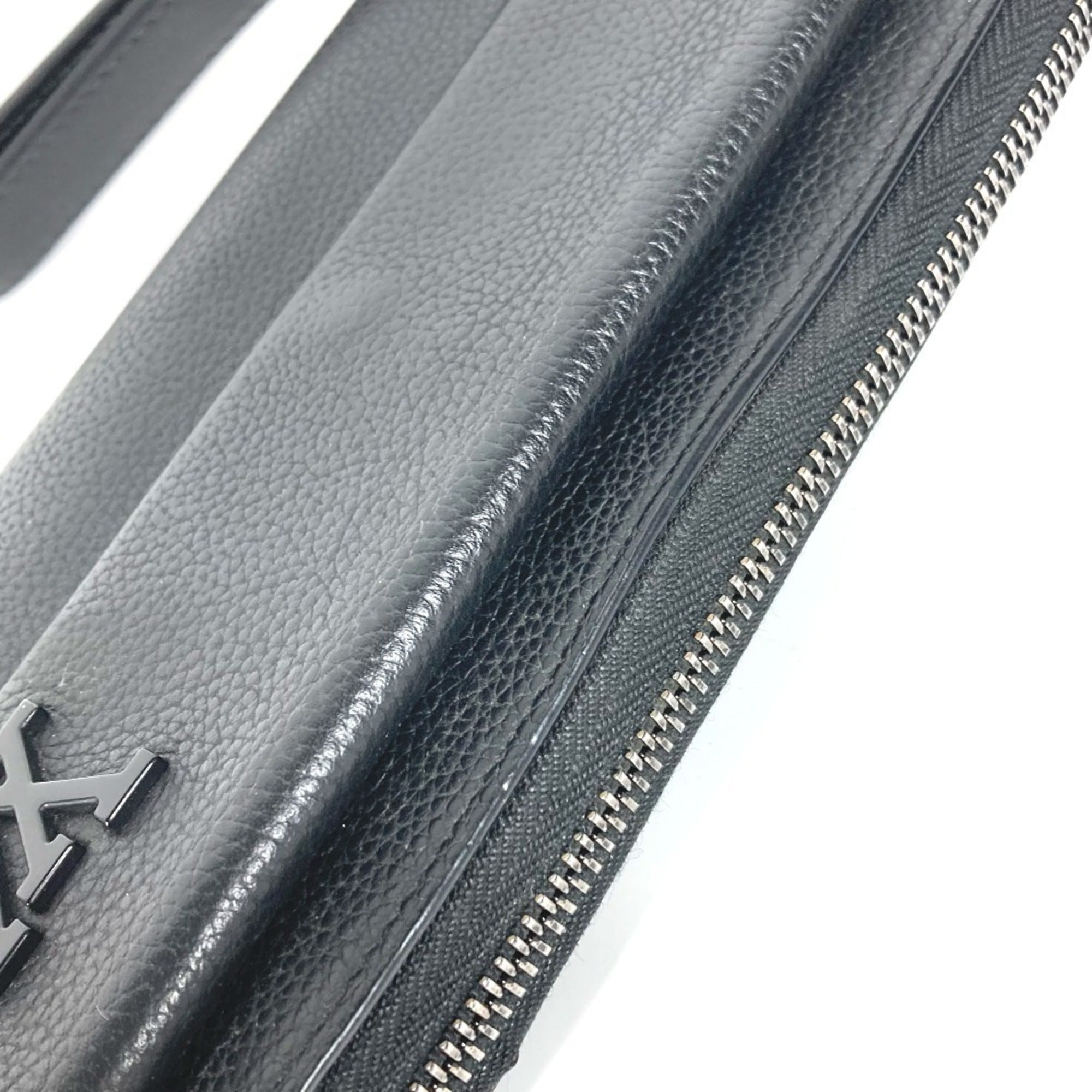 Louis Vuitton Black Noir Leather Long Bill Wallet