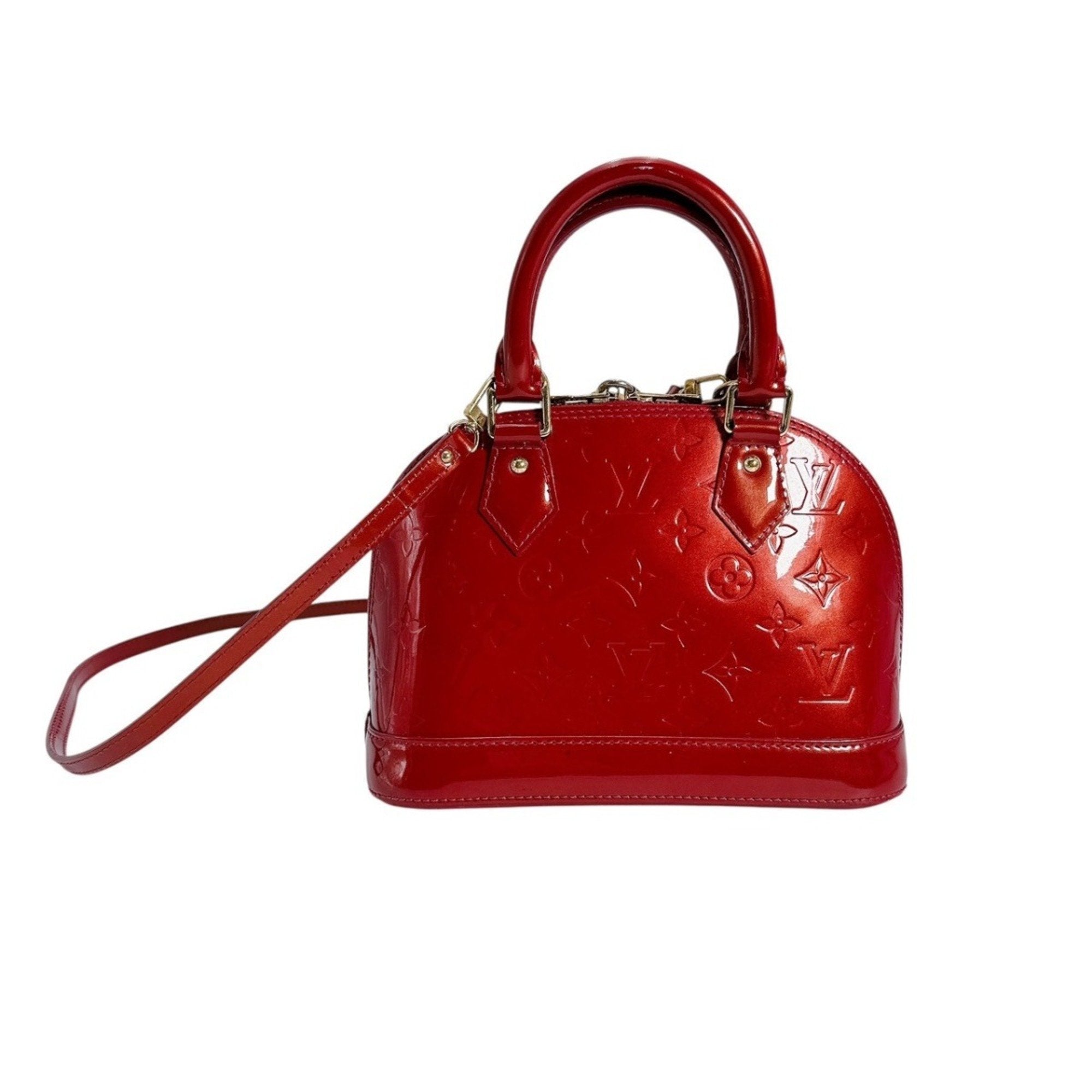 Louis Vuitton Pomme D'amour Red Color Monogram Vernis Handbag