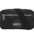 Gucci Black Nylon Leather Sling Bag (Pre-Owned)