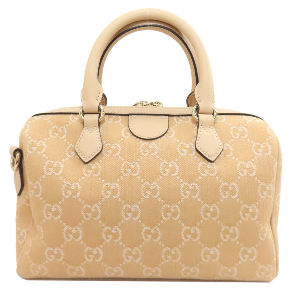 Gucci Beige Canvas Handbag (Pre-Owned)