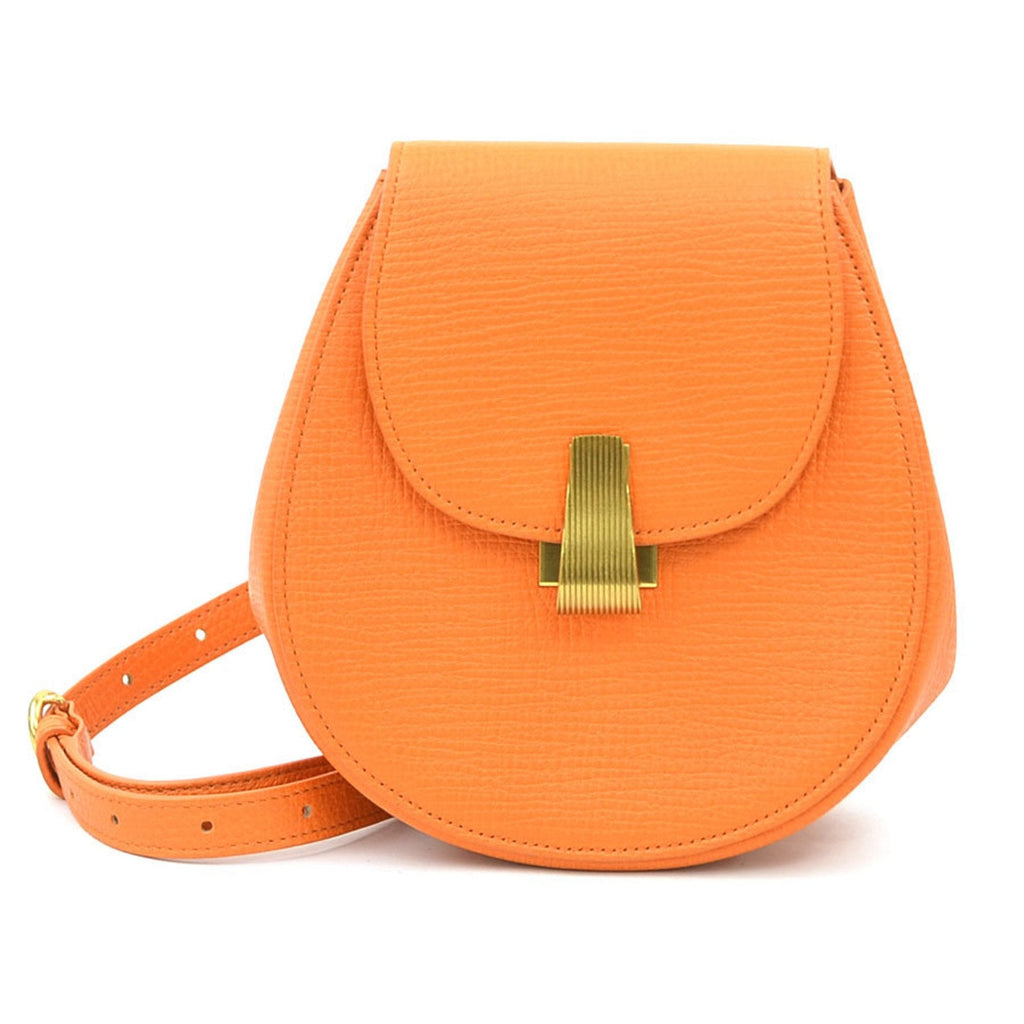 Bottega Veneta Orange Leather Fanny Pack
