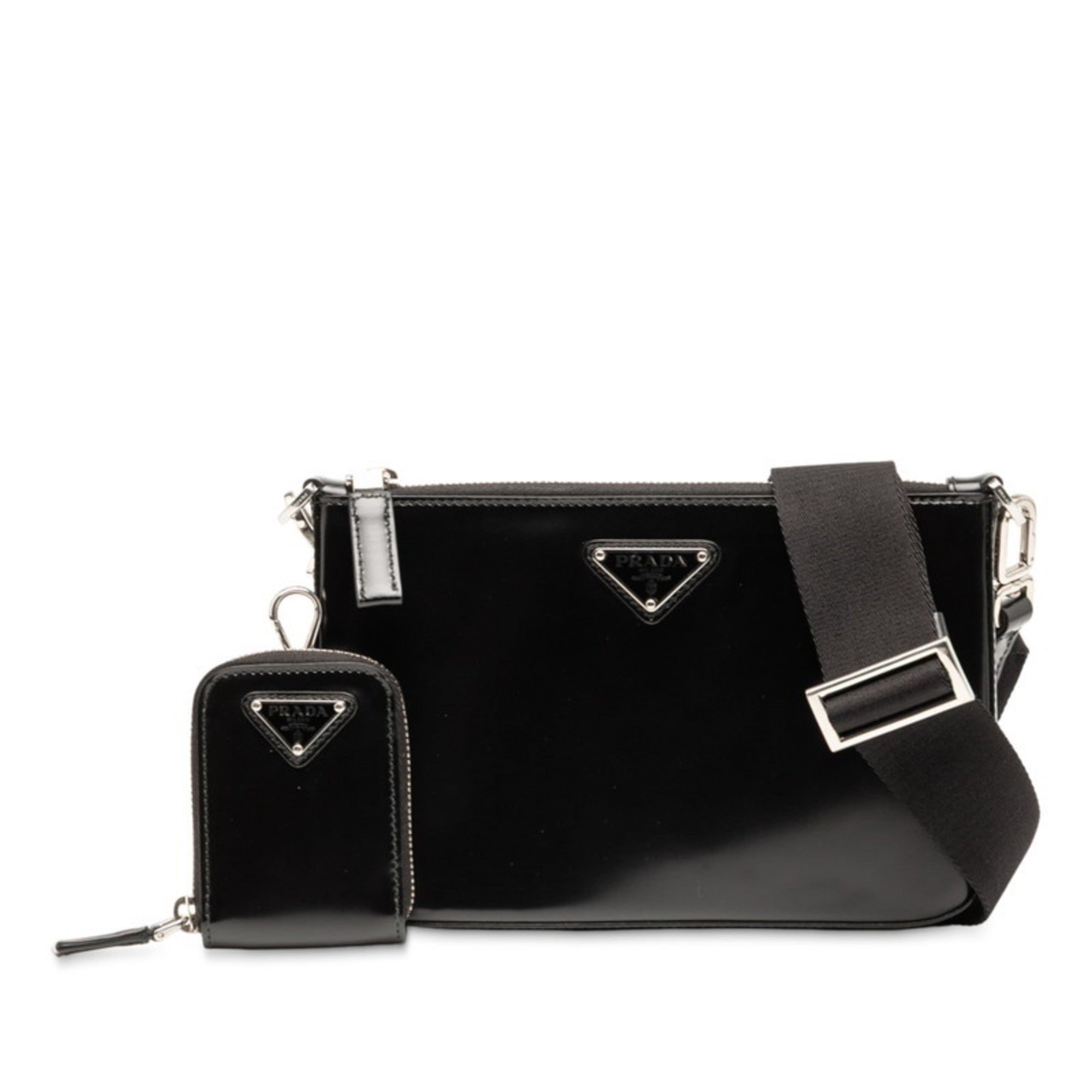 Prada Black Leather Shoulder Bag