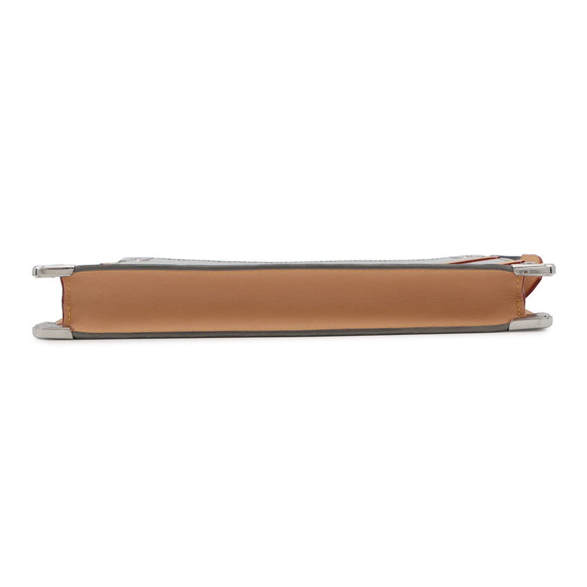 Louis Vuitton Gray Silver Monogram Clutch Bag Pochette