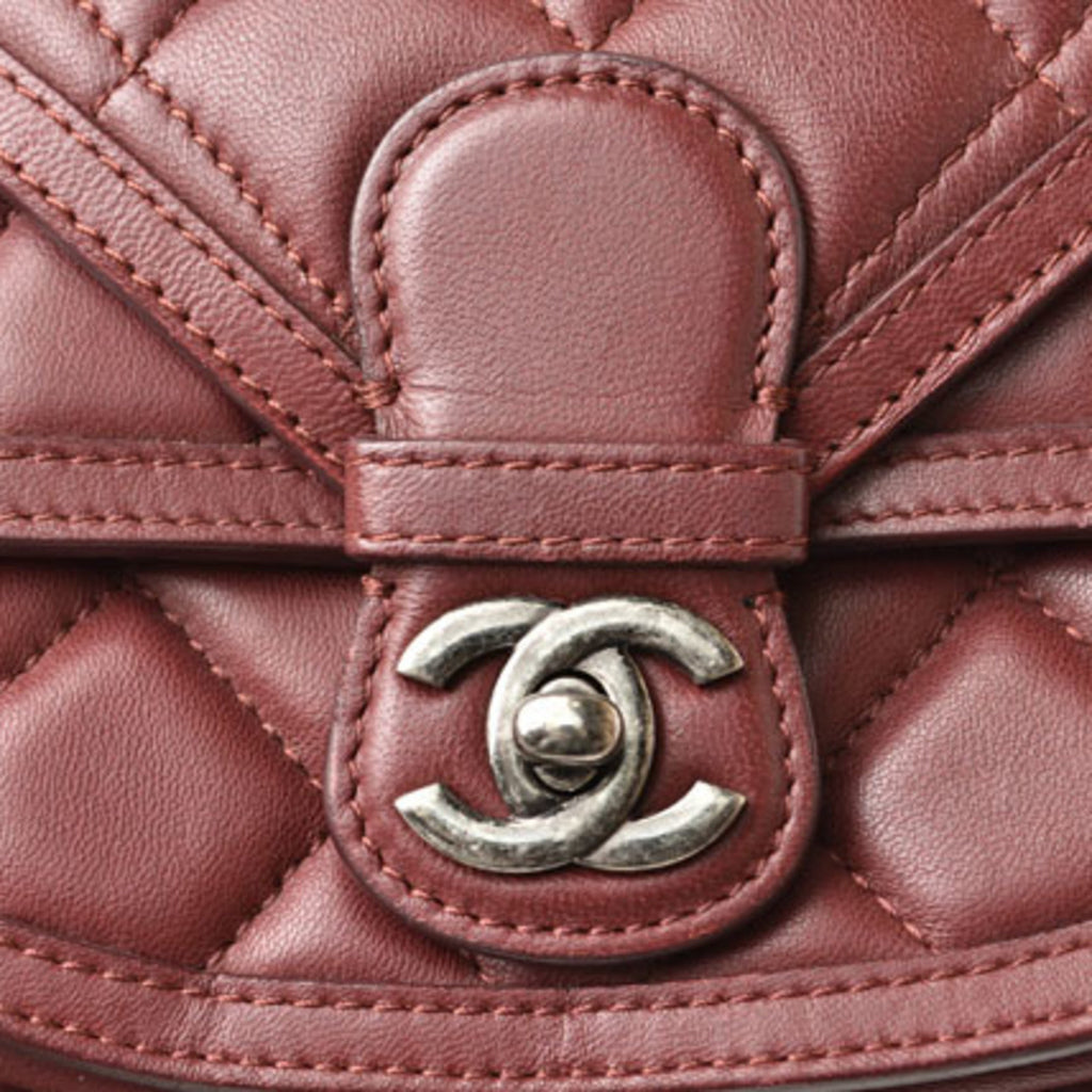 Chanel Bordeaux Saddle Bag Shoulder Bag
