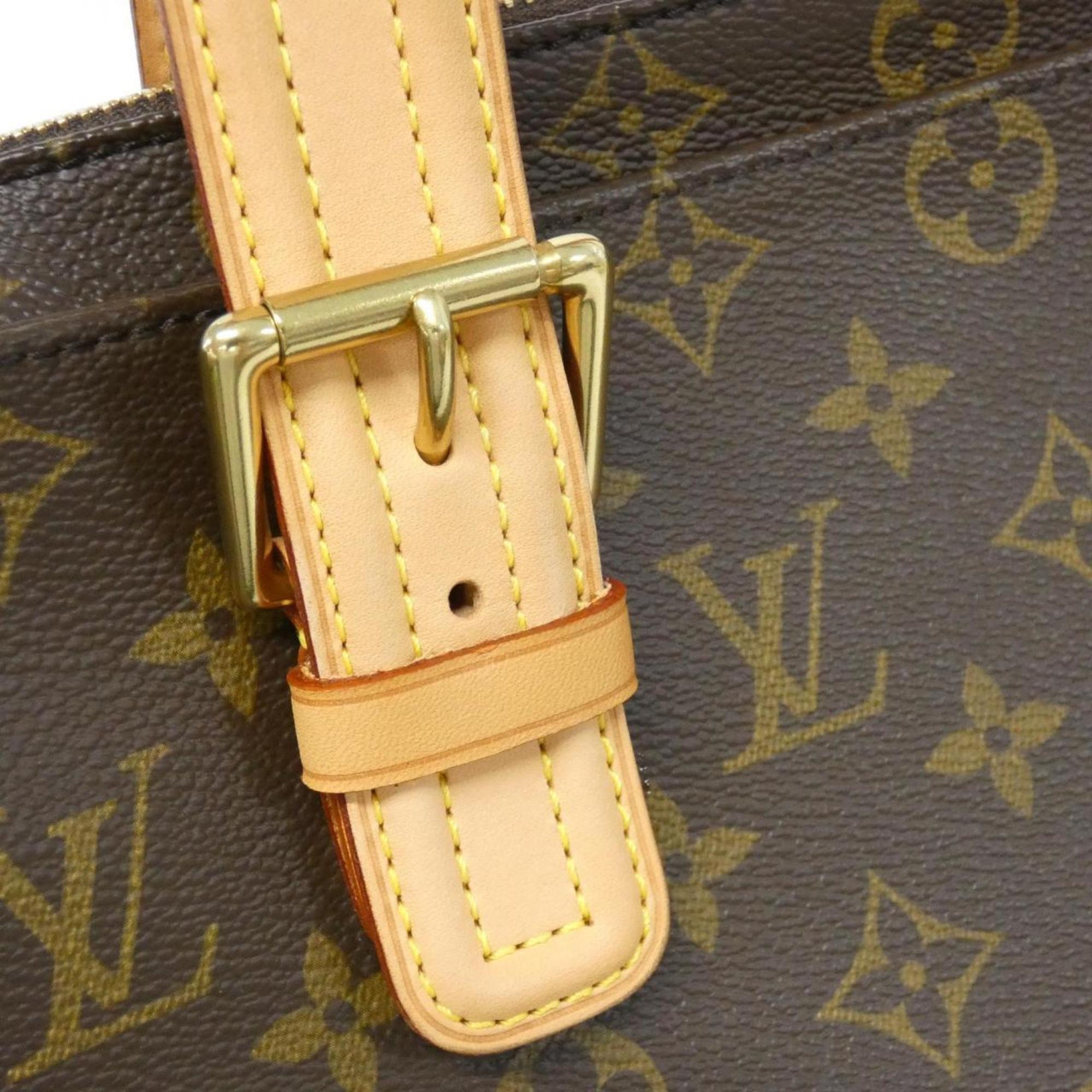 Louis Vuitton Marron Coated Canvas Handbag