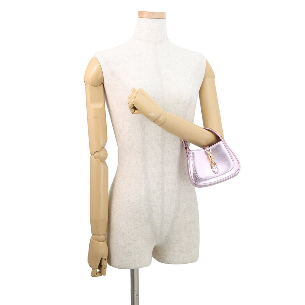 Gucci Metallic Pink Leather Handbag (Pre-Owned)