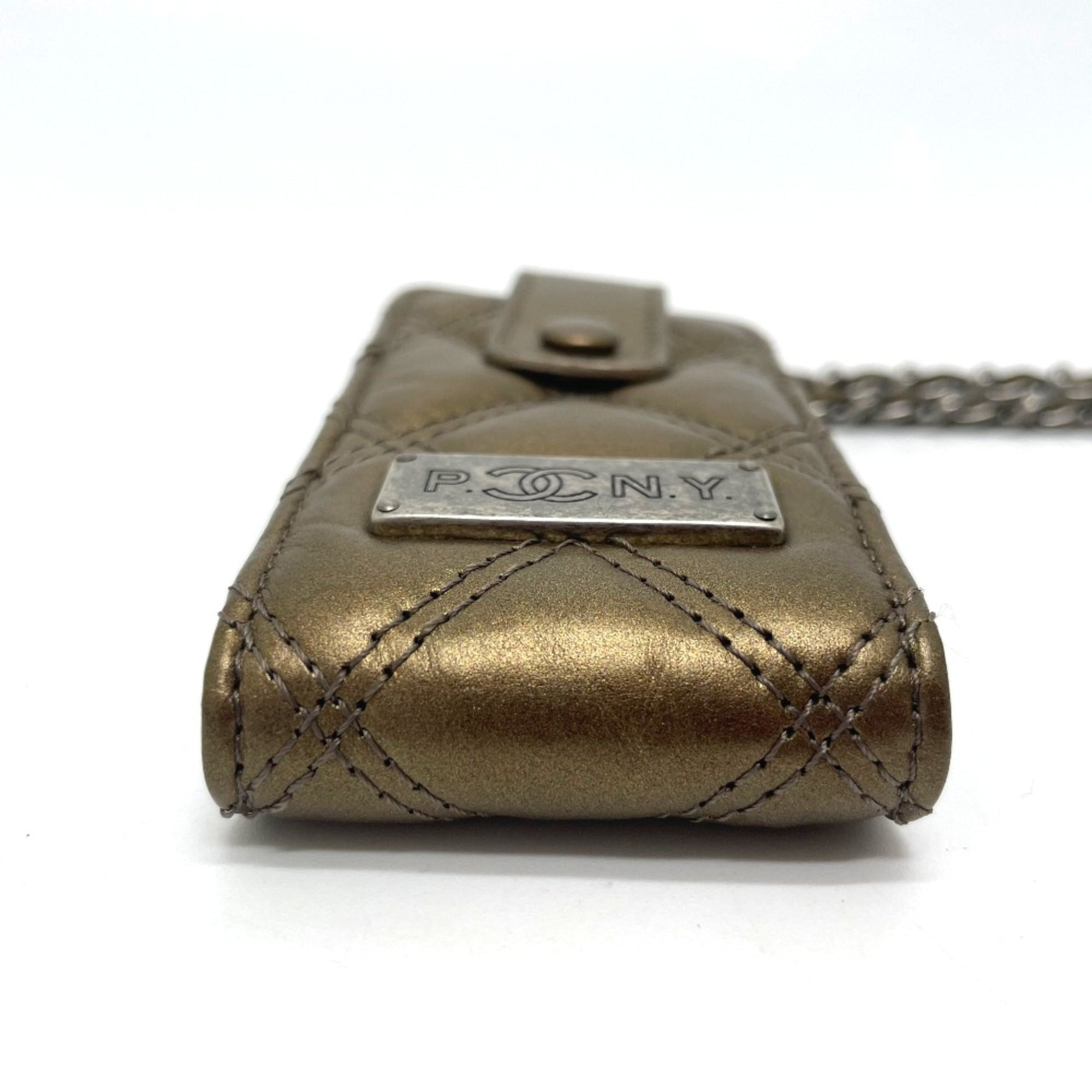 Chanel Gold Leather Shoulder Bag
