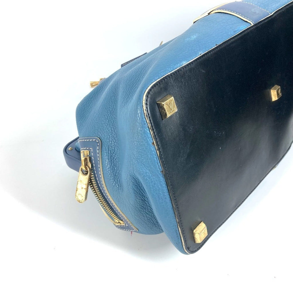 Louis Vuitton Suhali Blue Suhali Leather Handbag Tote Bag
