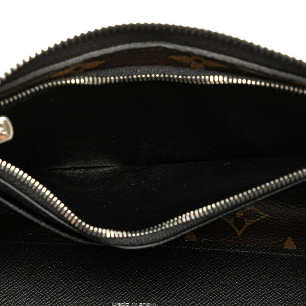 Louis Vuitton Monogram Macassar Black Brown Monogram Macassar Leather Coin Purse/Coin Case