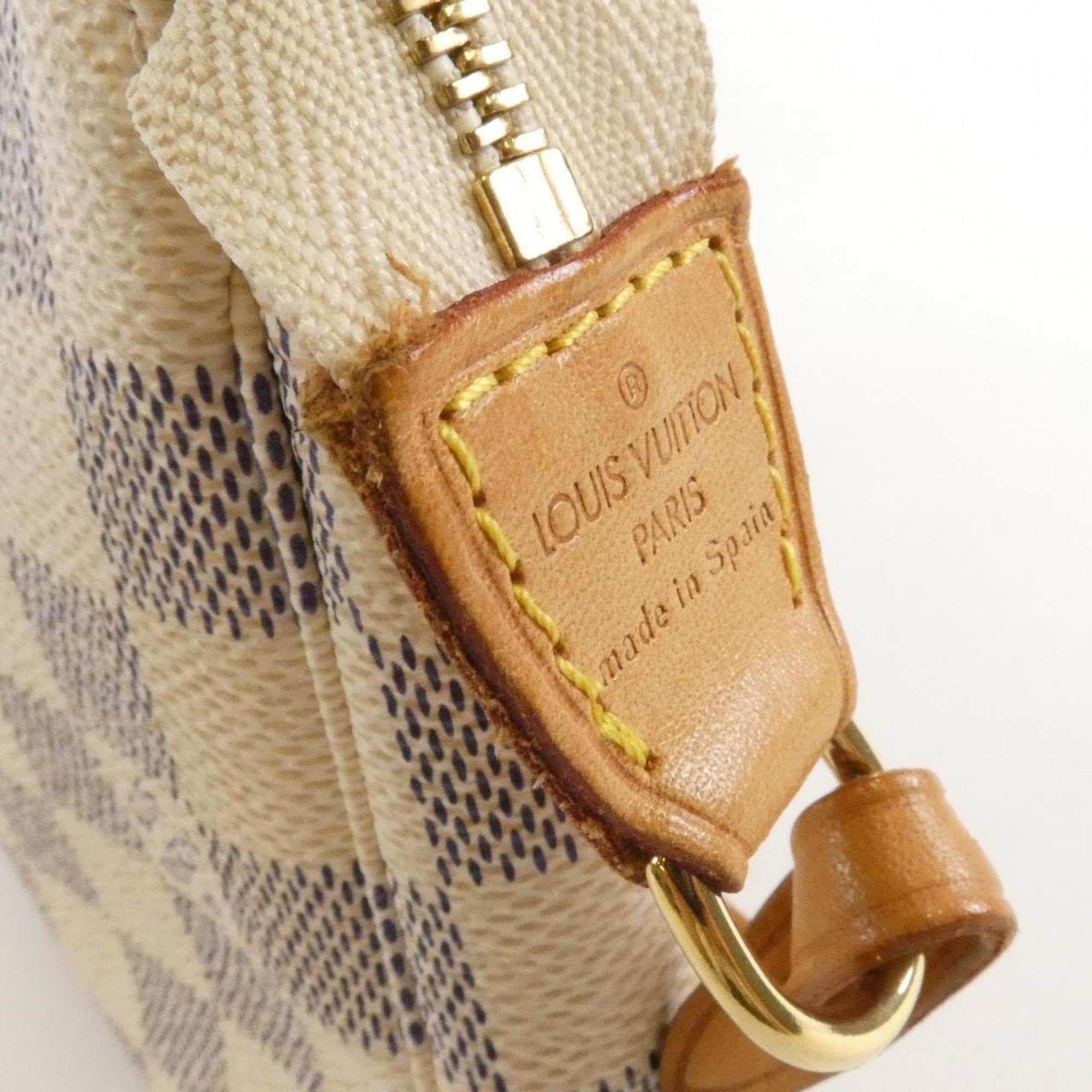 Louis Vuitton Azur Coated Canvas Pochette Pouch