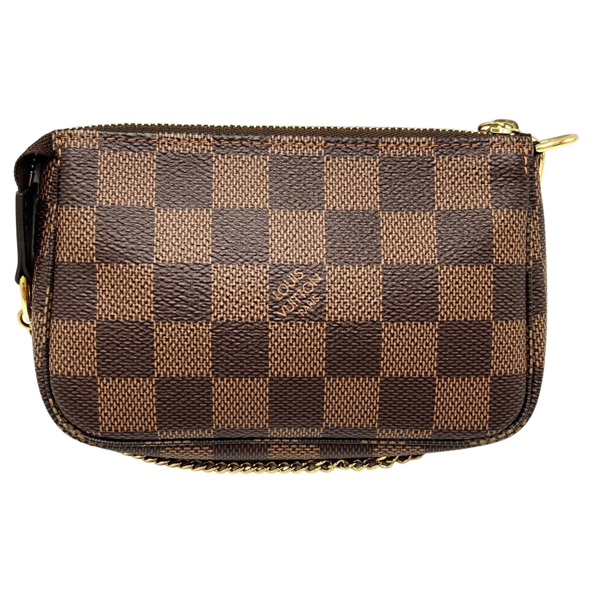 Louis Vuitton Brown Damier Canvas Pochette Pouch