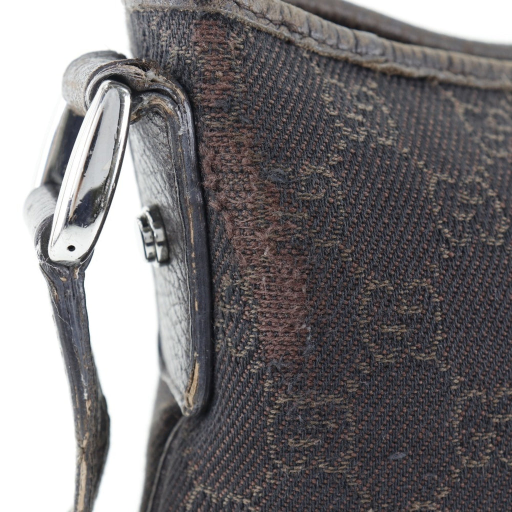 Gucci Abbey Brown Gg Canvas Shoulder Bag (Pre-Owned)