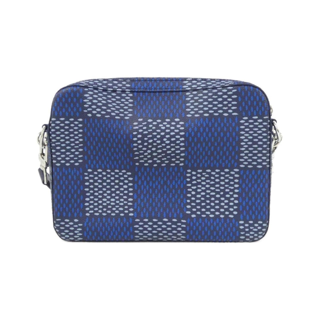 Louis Vuitton Blue Coated Canvas Handbag Pouch