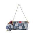 Louis Vuitton Rouge Canvas Pochette Pouch Shoulder Bag