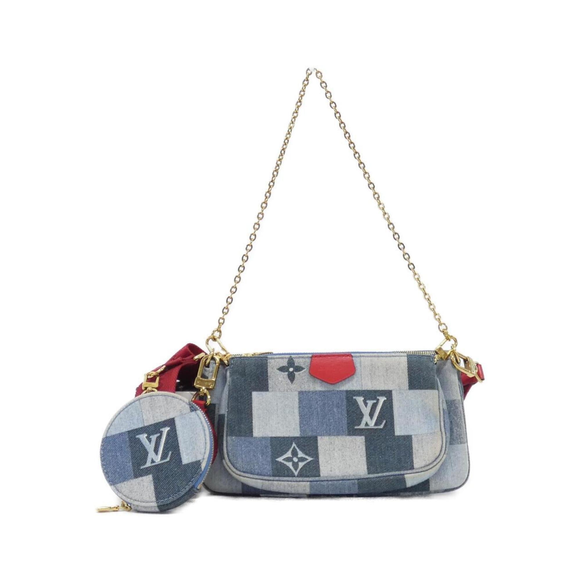 Louis Vuitton Rouge Canvas Pochette Pouch Shoulder Bag