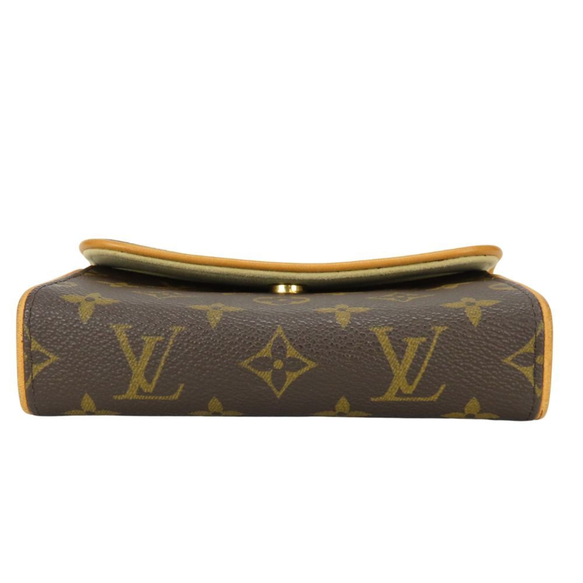 Louis Vuitton Monogram Brown Monogram Leather Fanny Pack Pochette