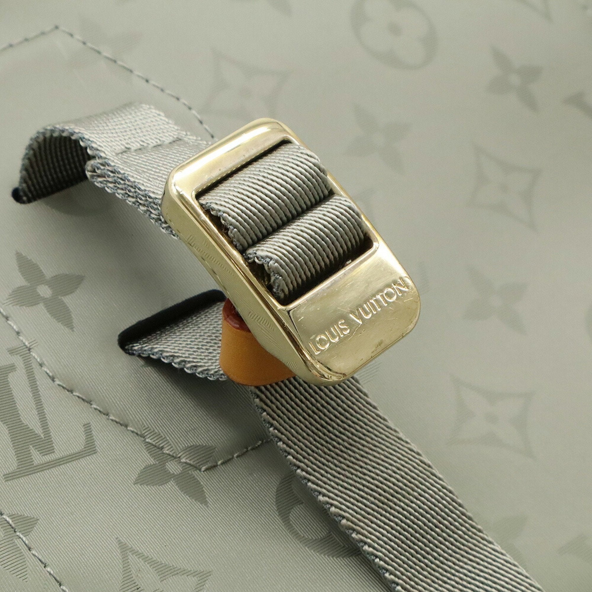 Louis Vuitton Gray Canvas Backpack