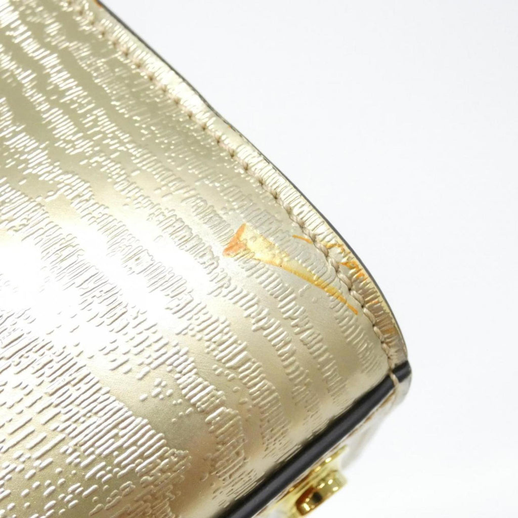 Louis Vuitton Black Gold Leather Handbag