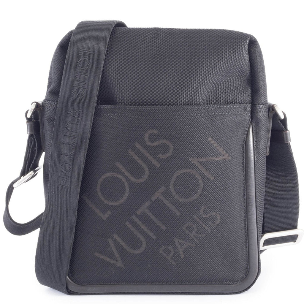 Louis Vuitton Black Noir Damier Geant Shoulder Bag