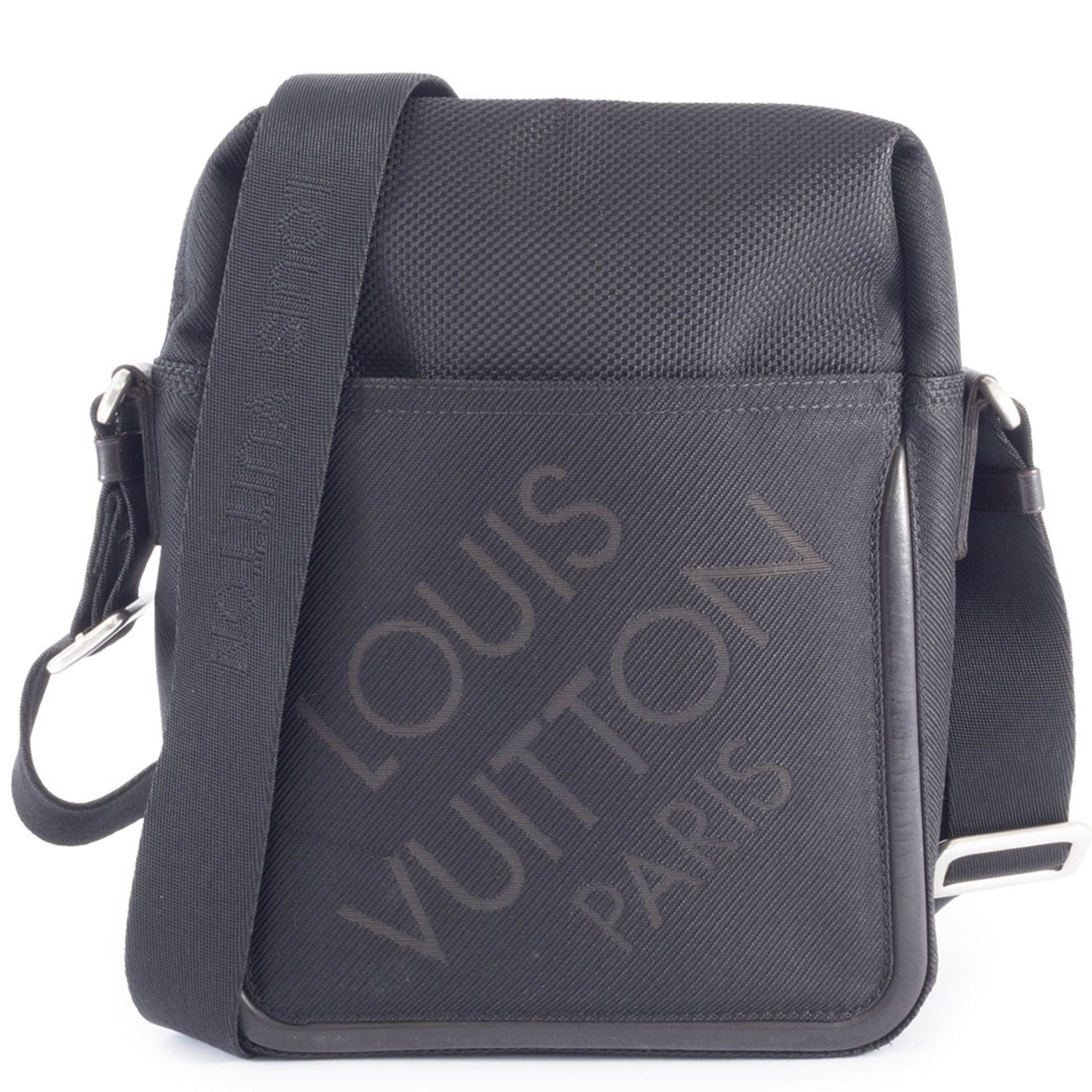 Louis Vuitton Black Noir Damier Geant Shoulder Bag