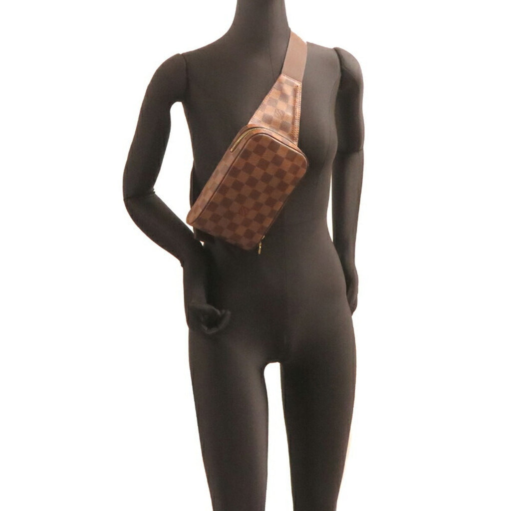 Louis Vuitton Damier Brown Damier Canvas Galle Leather Sling Bag