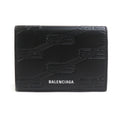 Balenciaga Black Leather Wallet (Tri-Fold)
