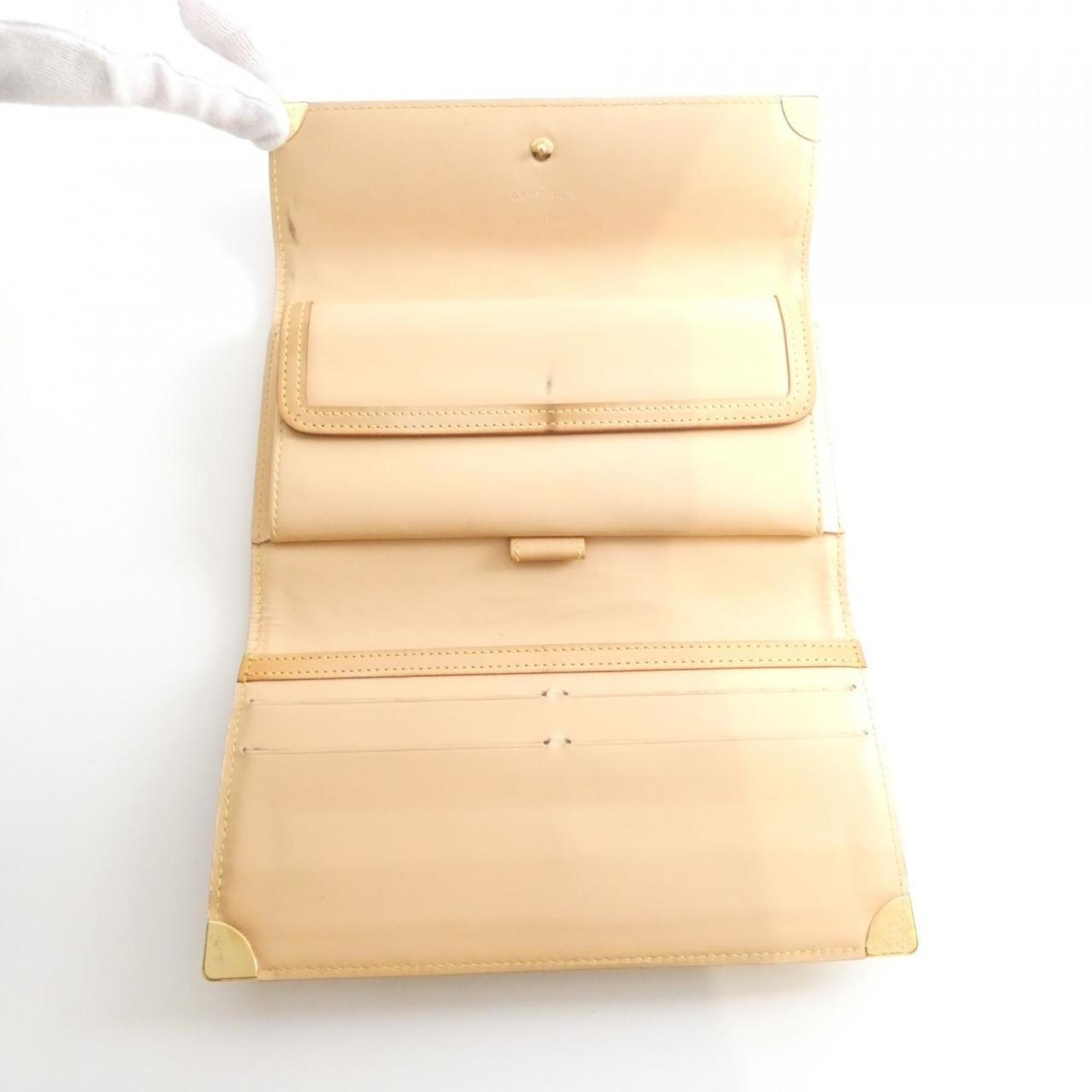 Louis Vuitton Brown Coated Canvas Long Wallet (Tri-Fold)