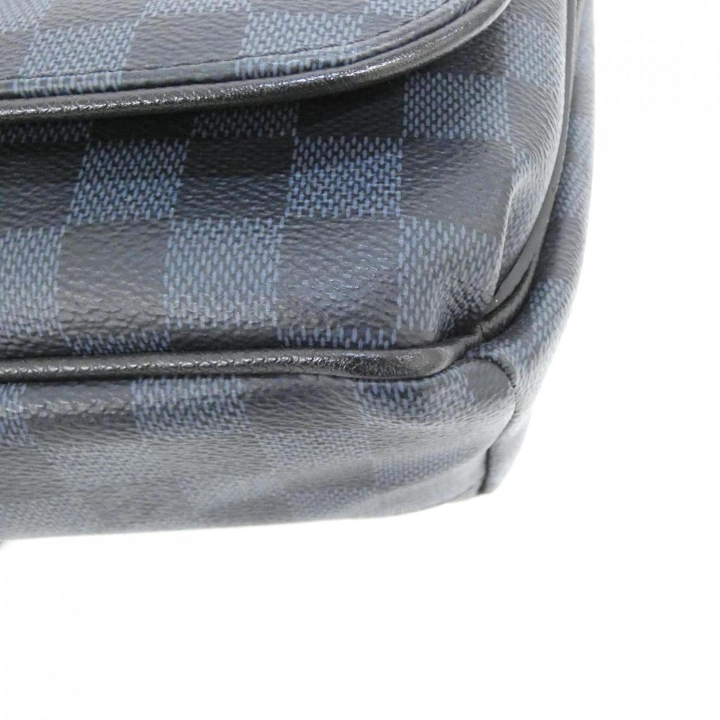 Louis Vuitton Black Cobalt Coated Canvas Shoulder Bag
