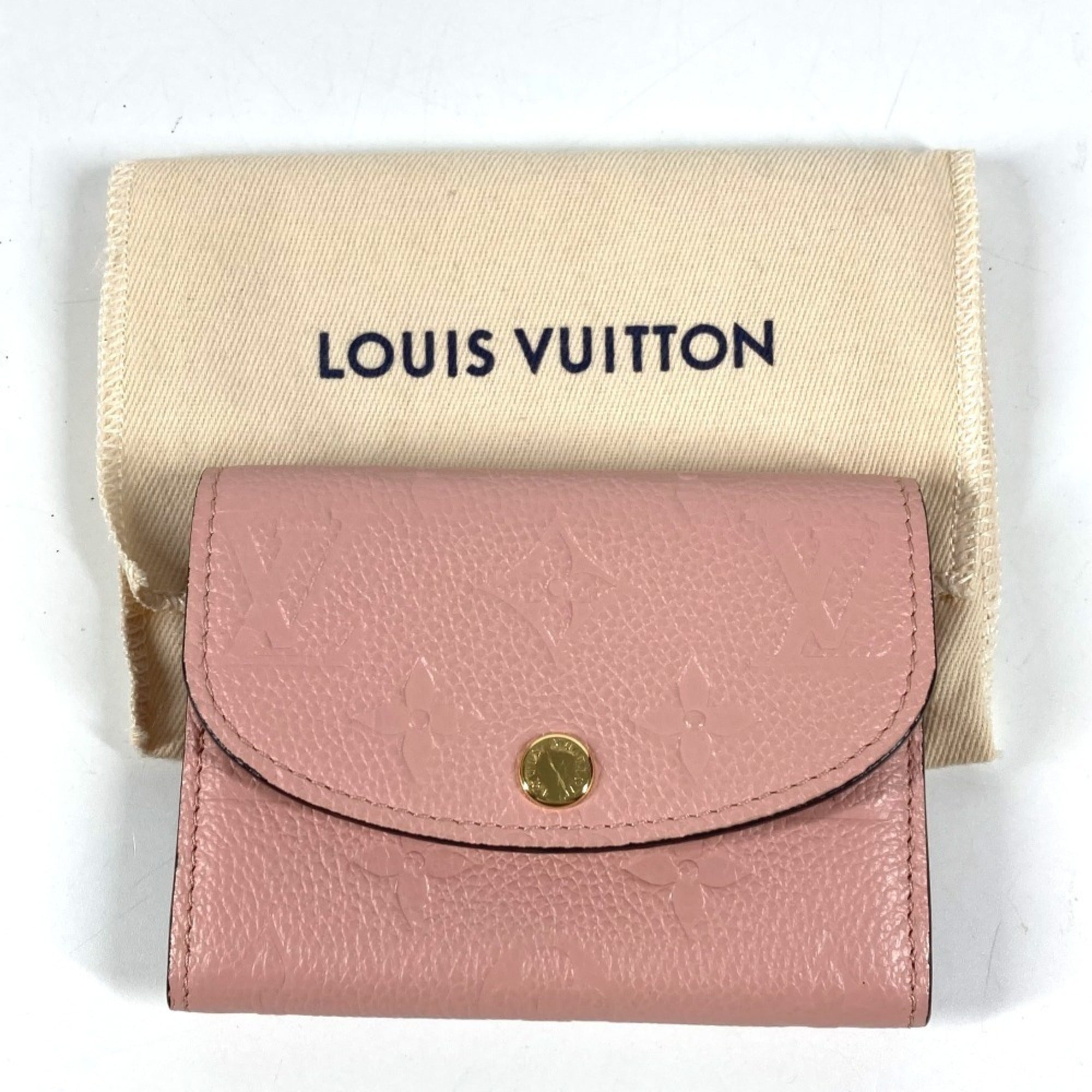 Louis Vuitton Pink Rose Poudre Monogram Empreinte Leather Wallet