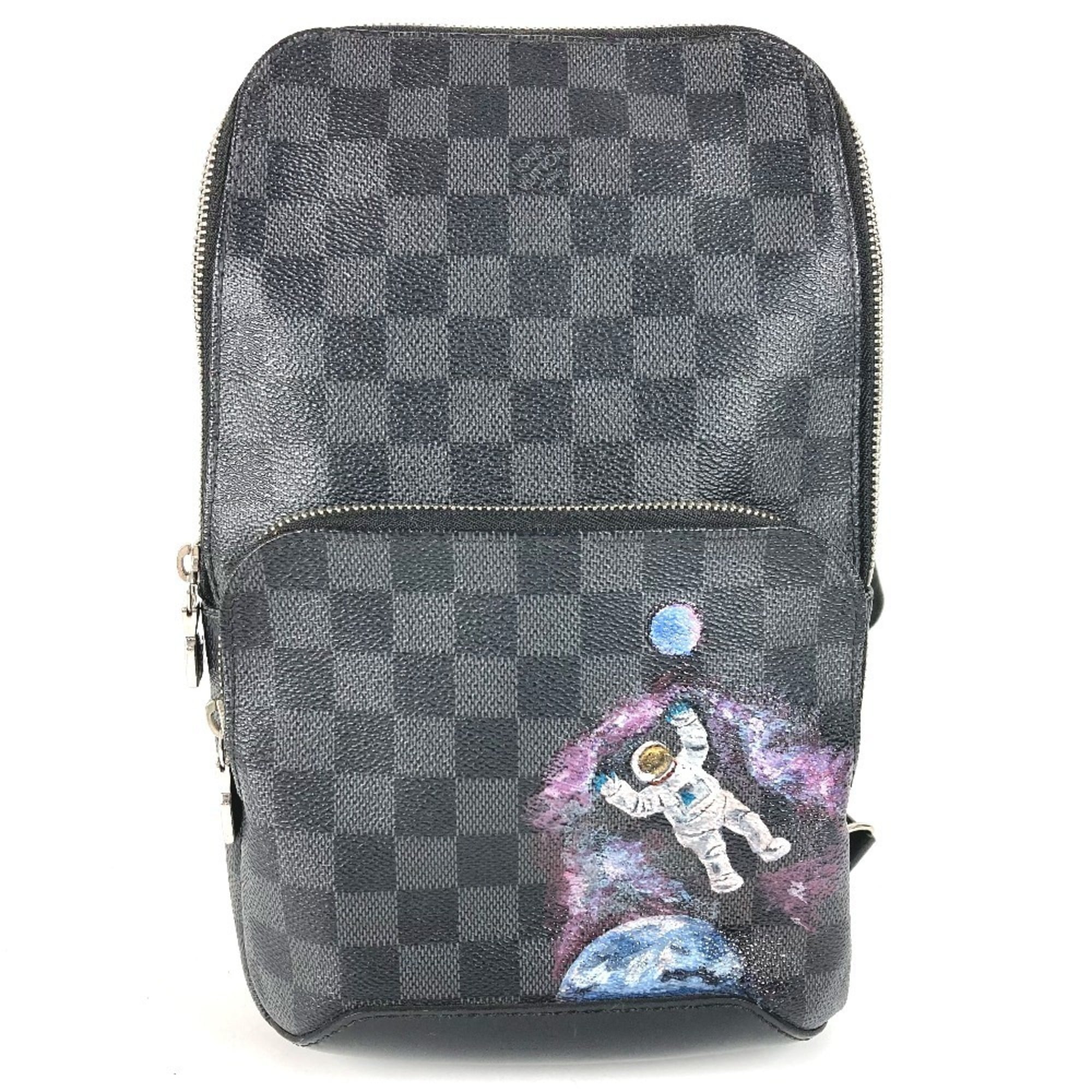 Louis Vuitton Black Damier Graphite Canvas Shoulder Bag Sling Bag