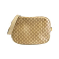 Gucci Gold Micro Gg Leather Shoulder Bag (Pre-Owned)