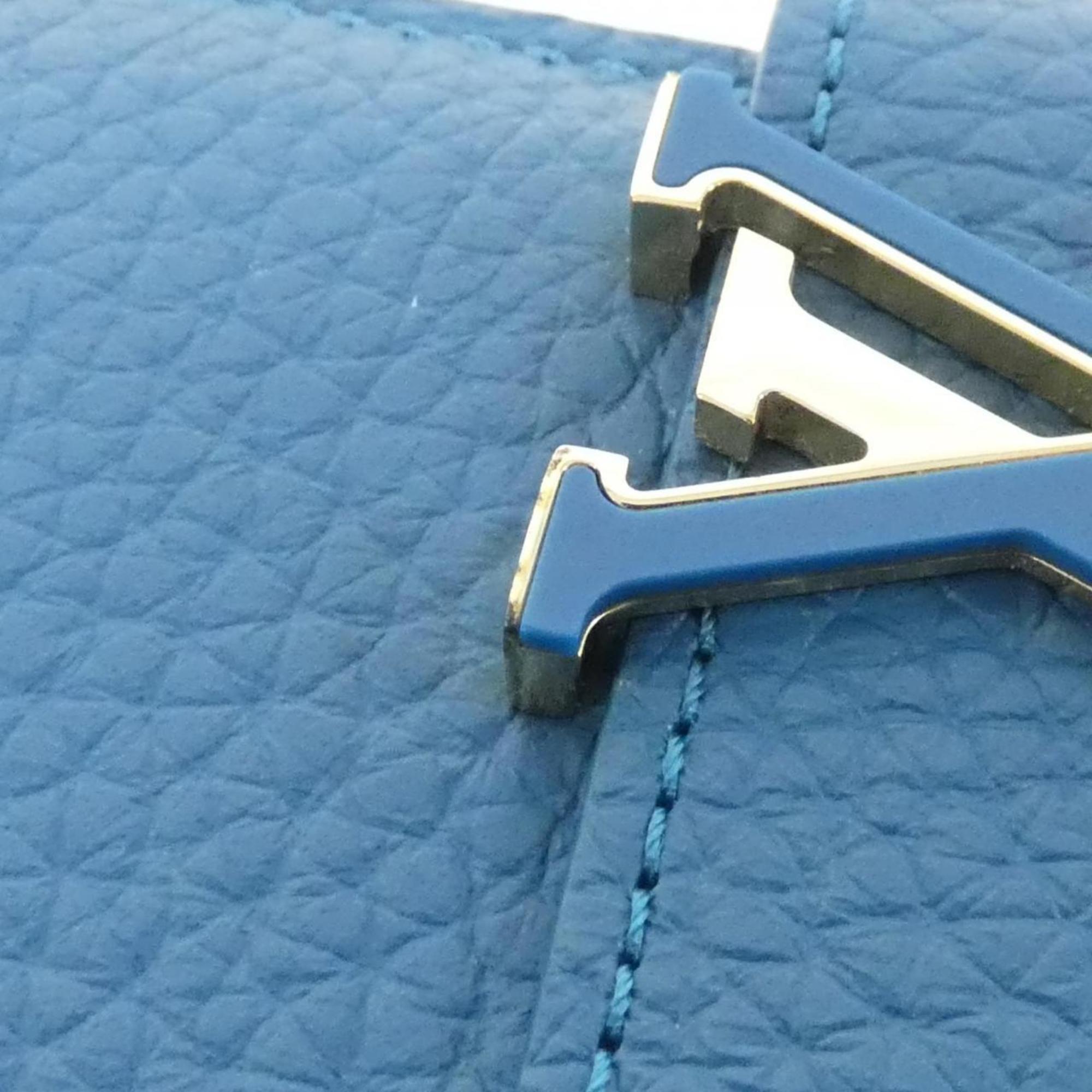 Louis Vuitton Blue Leather Long Wallet