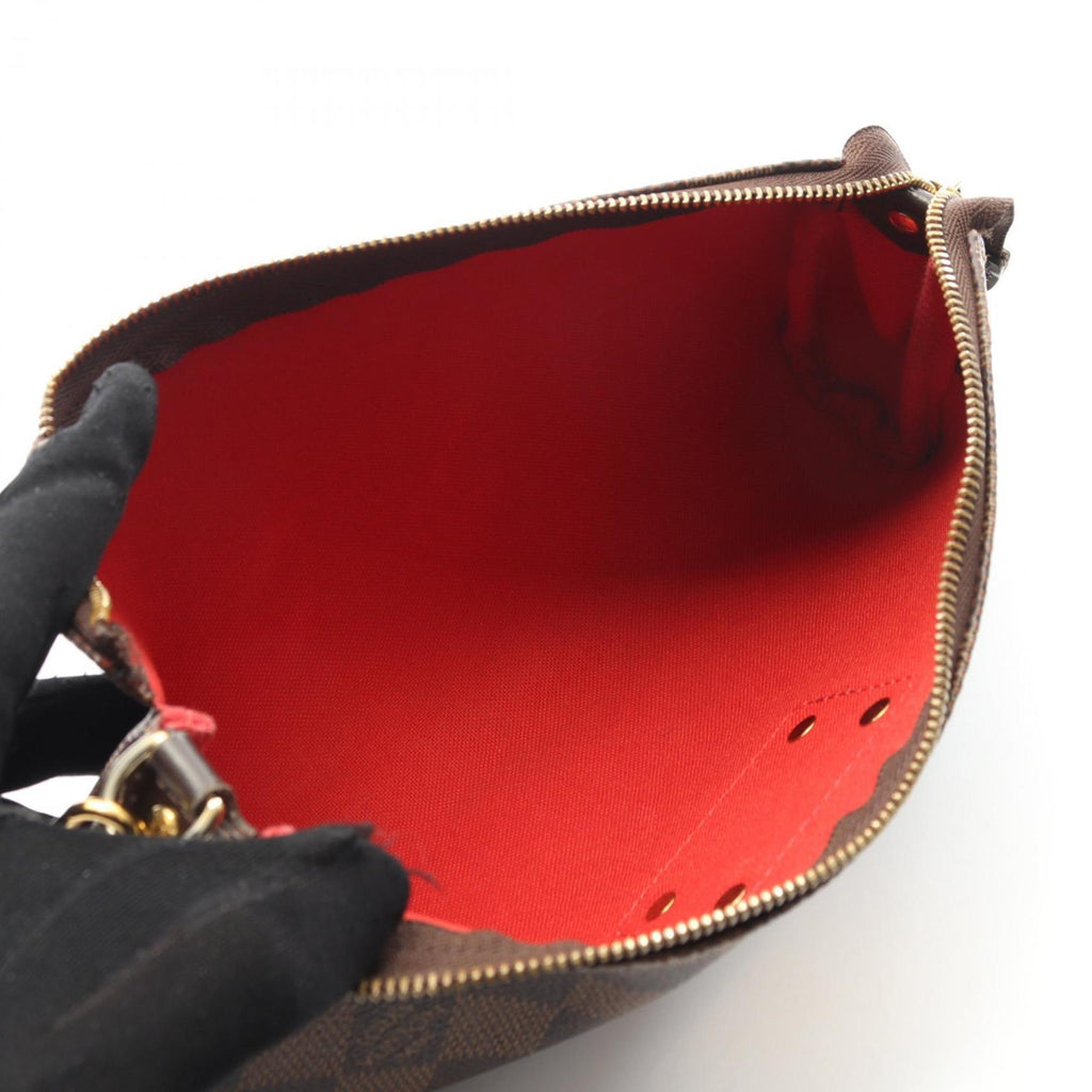 Louis Vuitton Brown Coated Canvas Leather Handbag