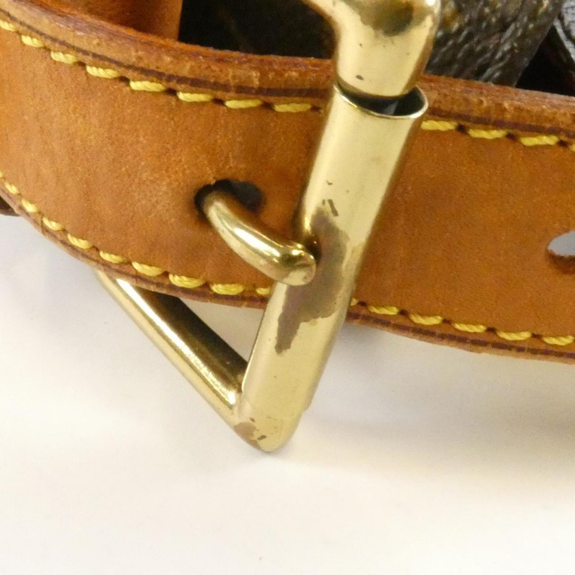 Louis Vuitton Brown Coated Canvas Shoulder Bag