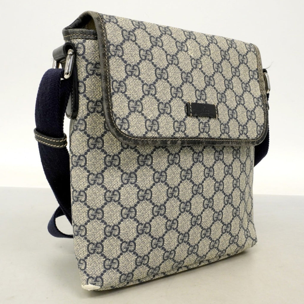 Gucci Navy Pvc Shoulder Bag (Pre-Owned)