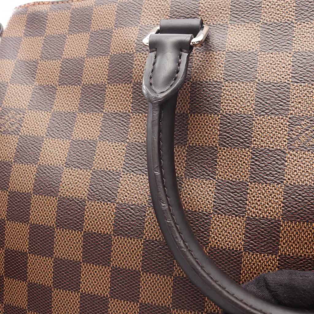 Louis Vuitton Brown Coated Canvas Leather Tote Bag