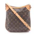 Louis Vuitton Brown Coated Canvas Leather Shoulder Bag