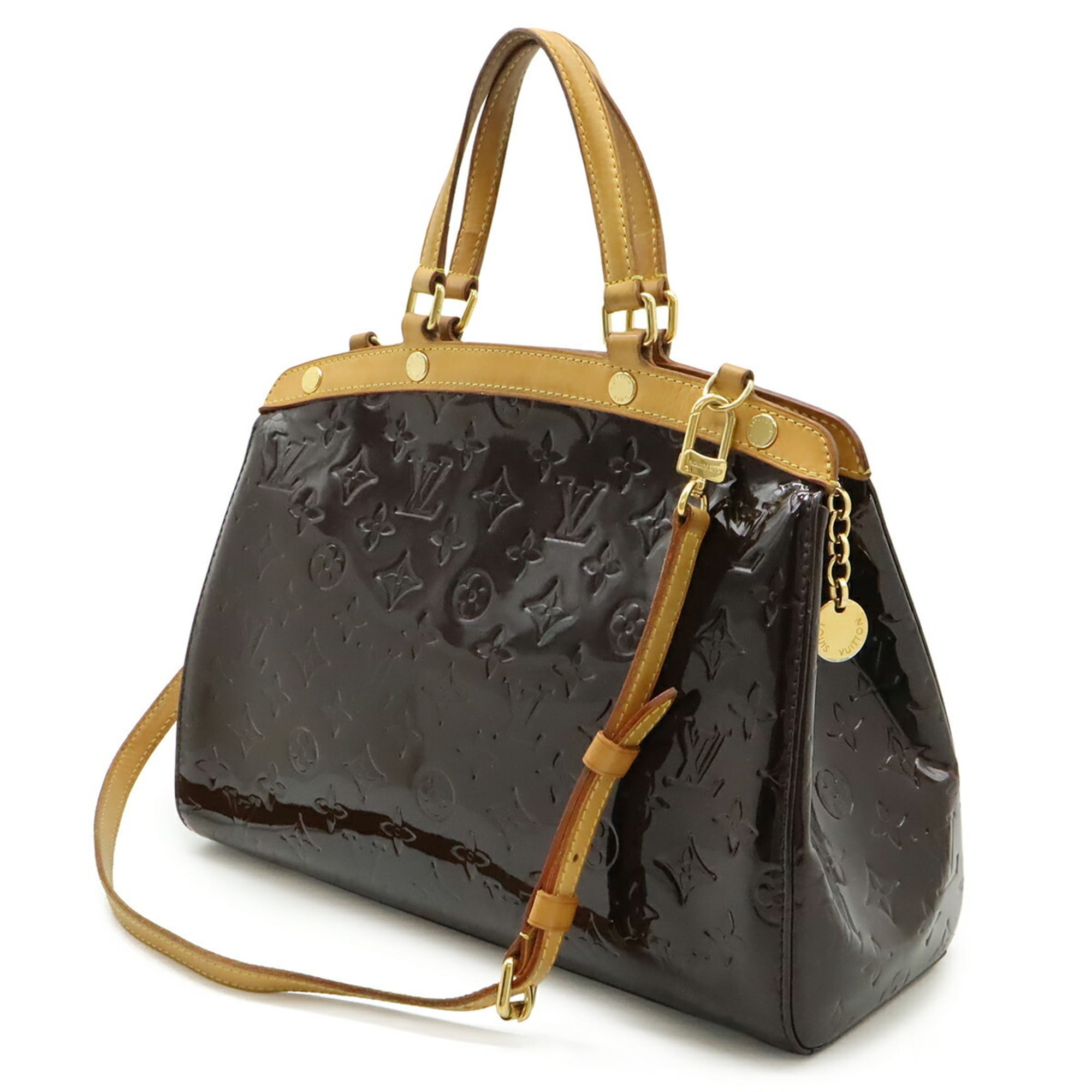 Louis Vuitton Amarante Monogram Vernis Handbag Shoulder Bag Tote Bag