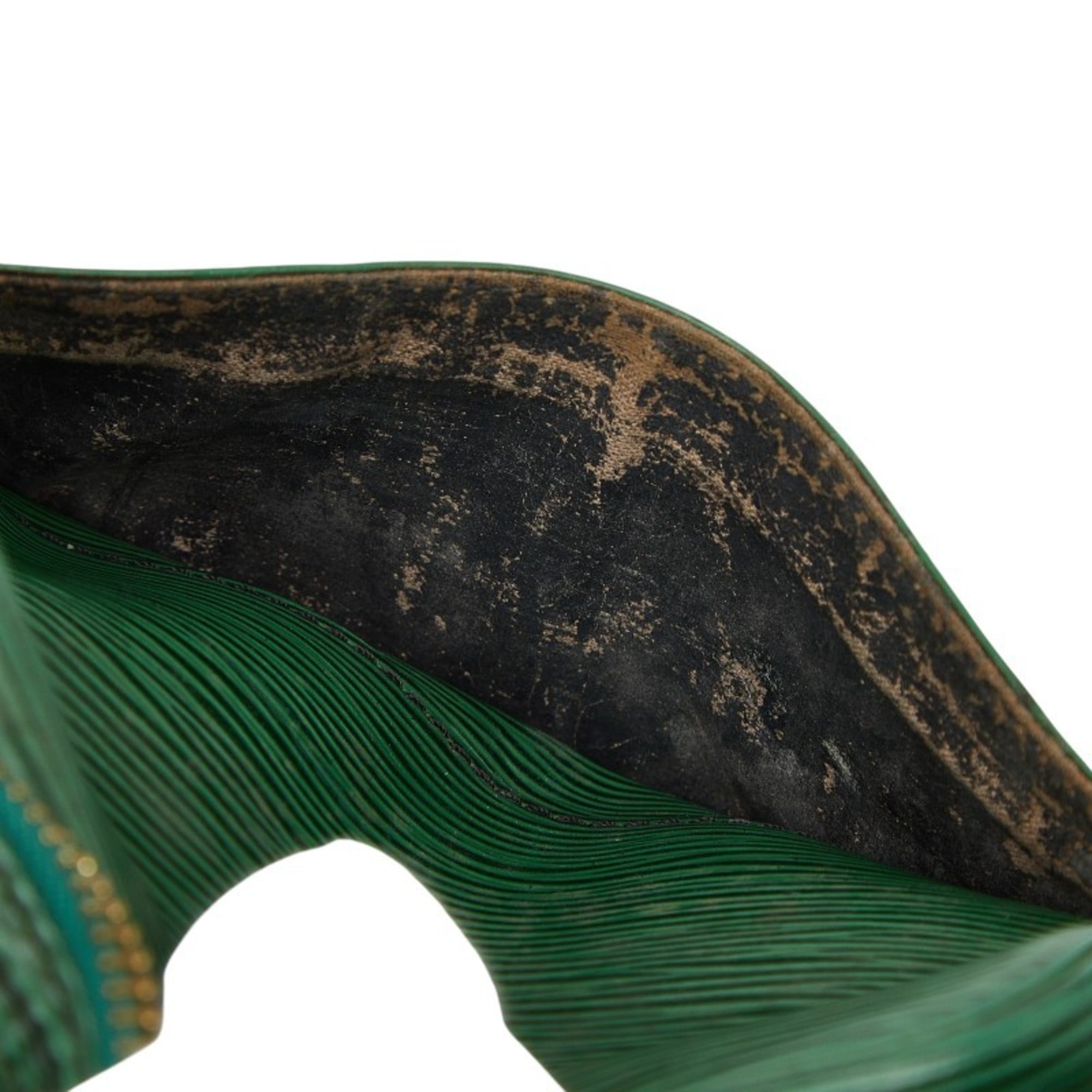 Louis Vuitton Epi Borneo Green Leather Shoulder Bag