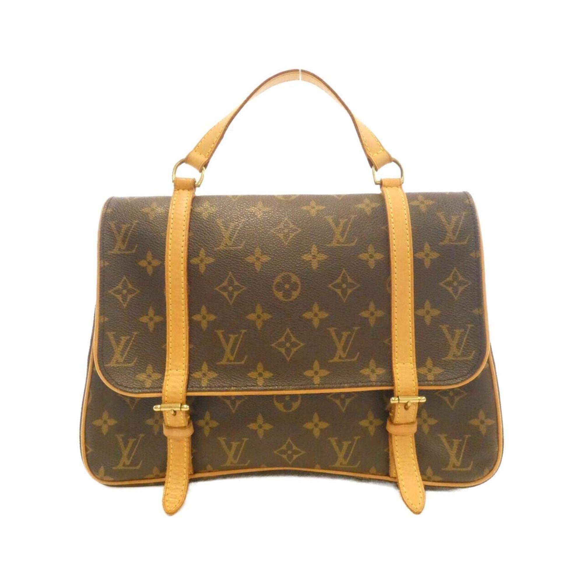 Louis Vuitton Brown Coated Canvas Backpack
