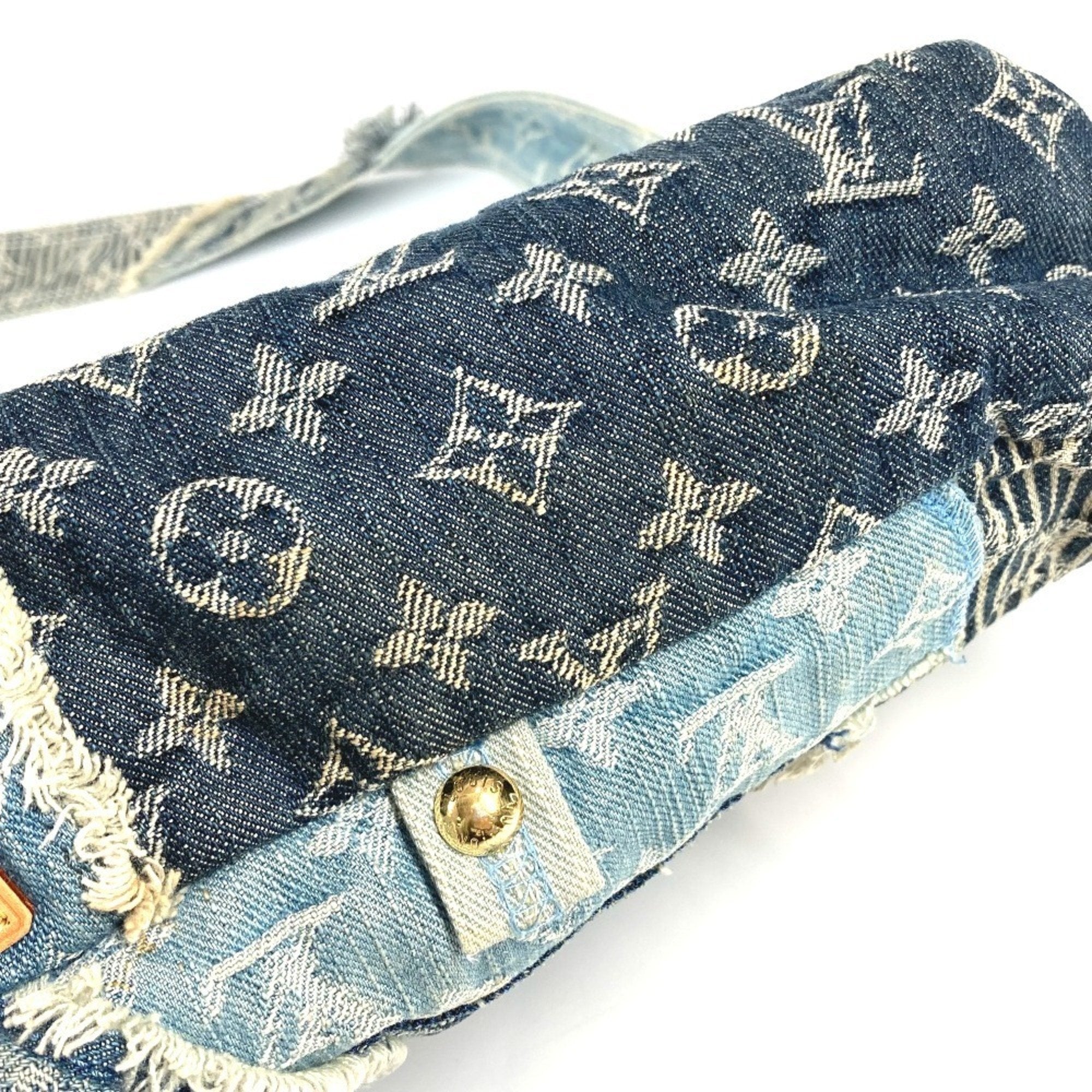 Louis Vuitton Blue Monogram Monogram Denim Messenger Bag Shoulder Bag