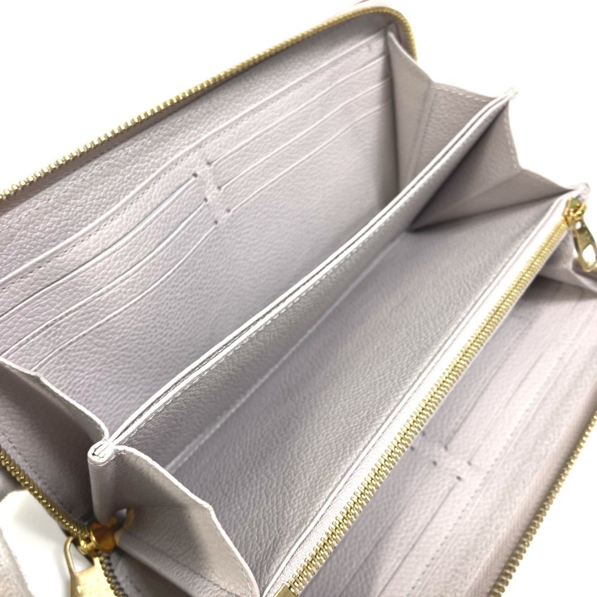 Louis Vuitton Monogram Empreinte Gray Monogram Empreinte Long Wallet