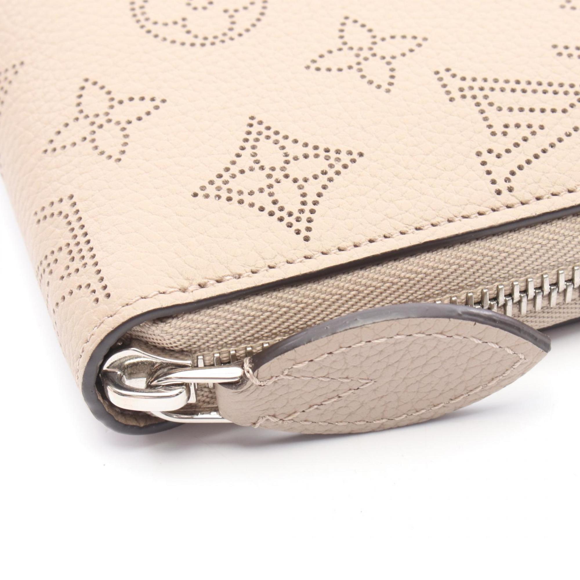 Louis Vuitton Beige Galle Mahina Leather Leather Long Wallet