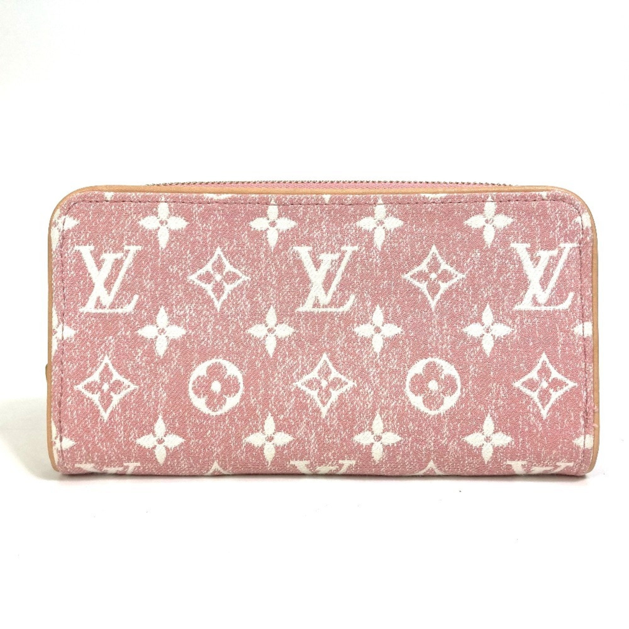 Louis Vuitton Monogram Denim Pink Monogram Denim Long Wallet
